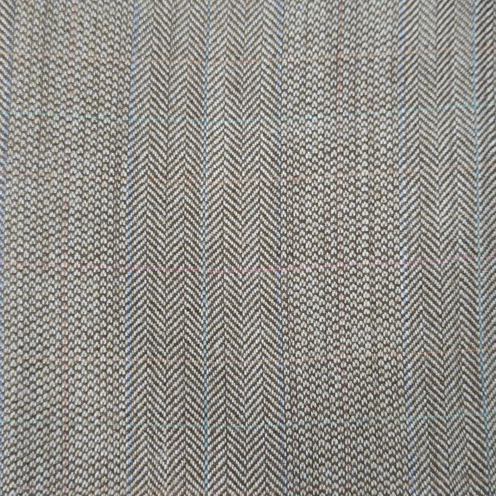 Lauren Ralph Lauren Silk Wool Blazer 44R Camel Tan Herringbone Old Money‎